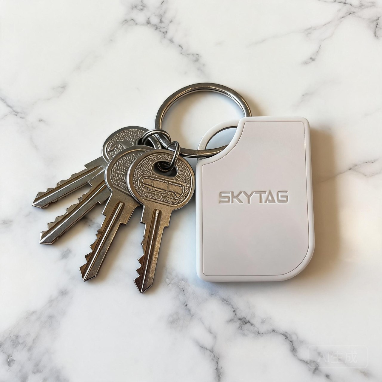 SKYTAG I — Hero shot with keys